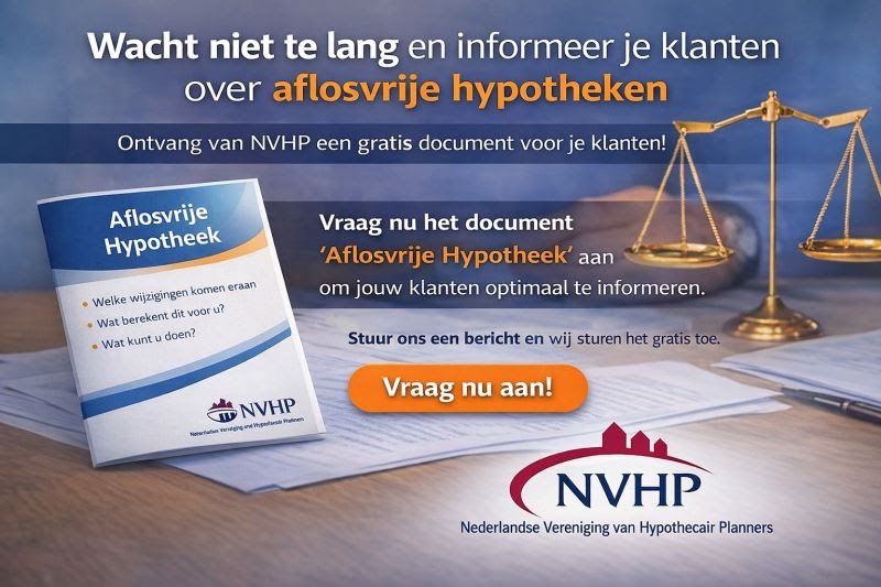 NVHP-banner: informeer je klanten over aflosvrije hypotheken